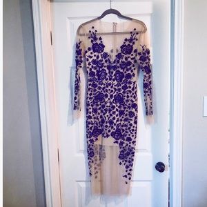 Asos floral embroidered midi dress